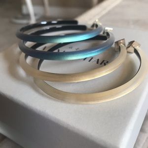 Alexis Bittar Large Skinny Hoop Earrings!!